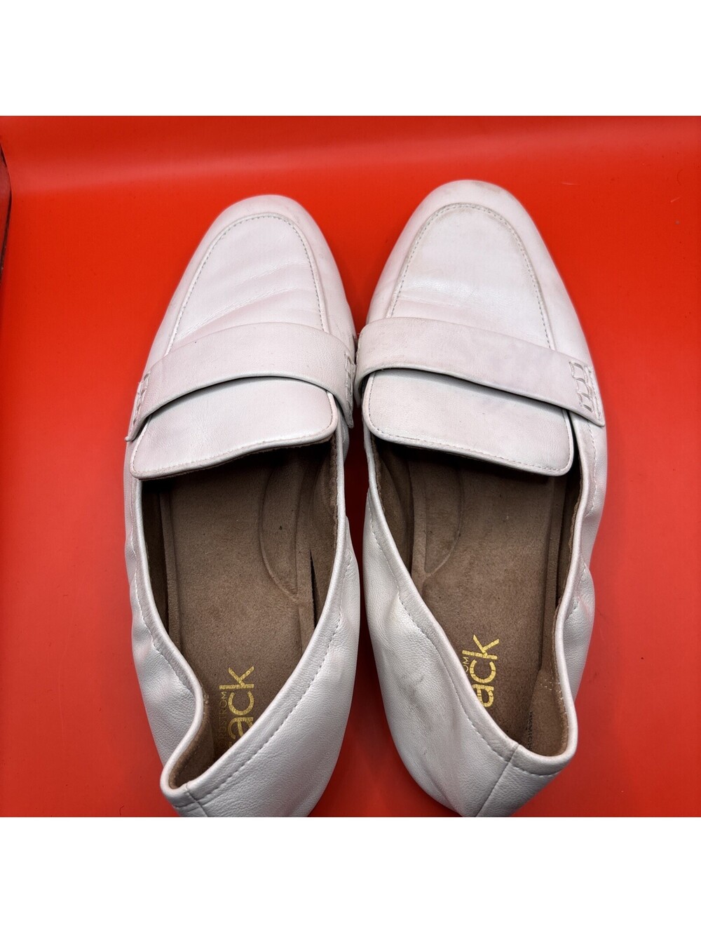 Women’s Nordstrom Rack White Lofers Size 9 M